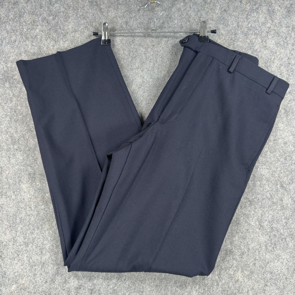 Brooks Brothers Dress Pants Mens 35x31 Blue 346 Stretch Wool Classic